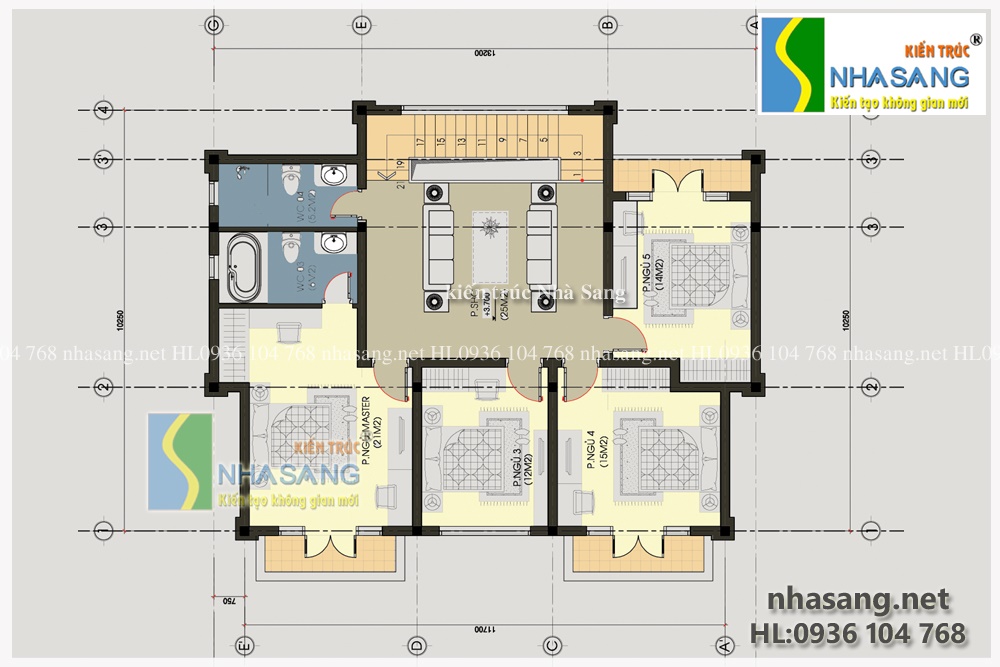 mẫu thiết kế nhà biệt thự vườn 2 tầng tân cổ điển đẹp